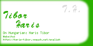 tibor haris business card